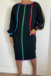 Cocoa Yacht Club Black Colorblock Dress with Pockets