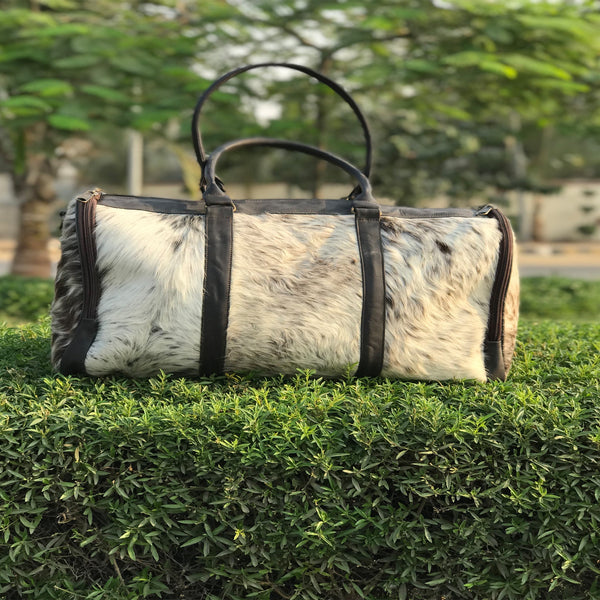 Authentic Cowhide Leather Duffel Bag