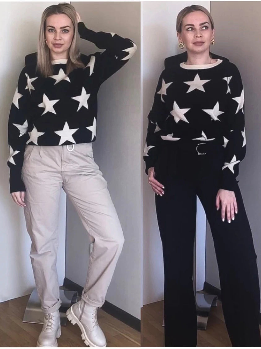 Cocoa Yacht Club Star Pullover Knit Sweater