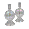 Rainbow Prism Bauble Candle Holder - Pair