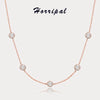 Cocoa Yacht Club Rose Gold Moissanite Necklace