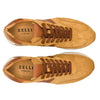 ROXI Suede & Calfskin Sneaker, Cognac