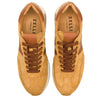 ROXI Suede & Calfskin Sneaker, Cognac