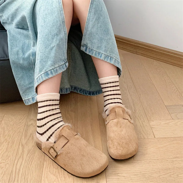 Cocoa Yacht Club Cork Plush Slippers