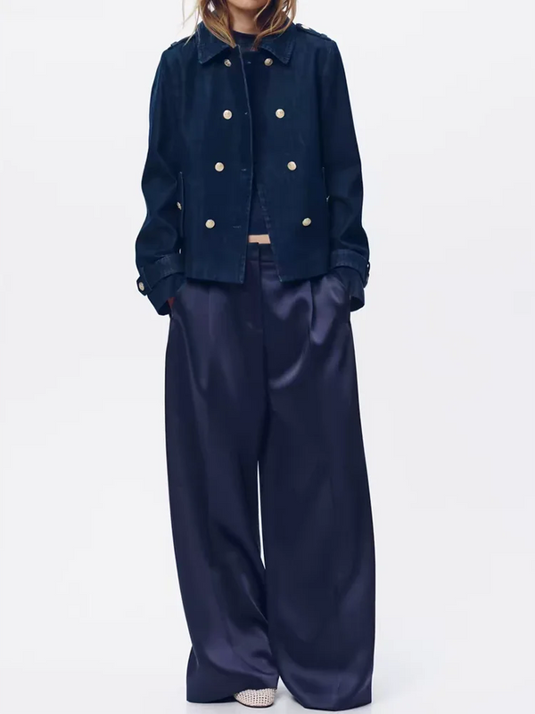 Cocoa Yacht Club Denim Double Breasted Jacket