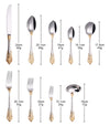 Cocoa Yacht Club Vintage Western Luxury Gold Plated Cutlery Set