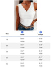 Cocoa Yacht Club Plus Size Solid Scallop V Neck Tank Top