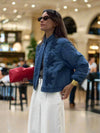 Cocoa Yacht Club Quilted Flower Jacket
