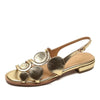 Cocoa Yacht Club Leather Flat Heel Sandals