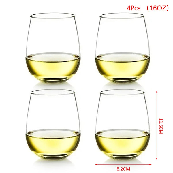 Cocoa Yacht Club 2/4Pcs New 16OZ 480ML Unbreakable Wine Glasses