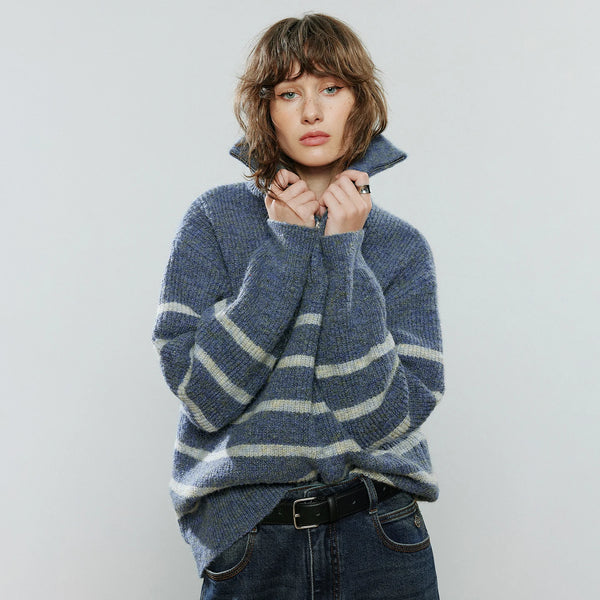 Cocoa Yacht Club Faux Mohair Sweater