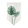 Cocoa Yacht Club Triangle Flag Kitchen Plant Pattern Short Curtain