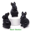 1.5" Elf Rabbit Natural Crystal Amethyst Quartz Agate Bunny Animal Craft Figurines Stone Carving Healing Reiki Home Decor Gift
