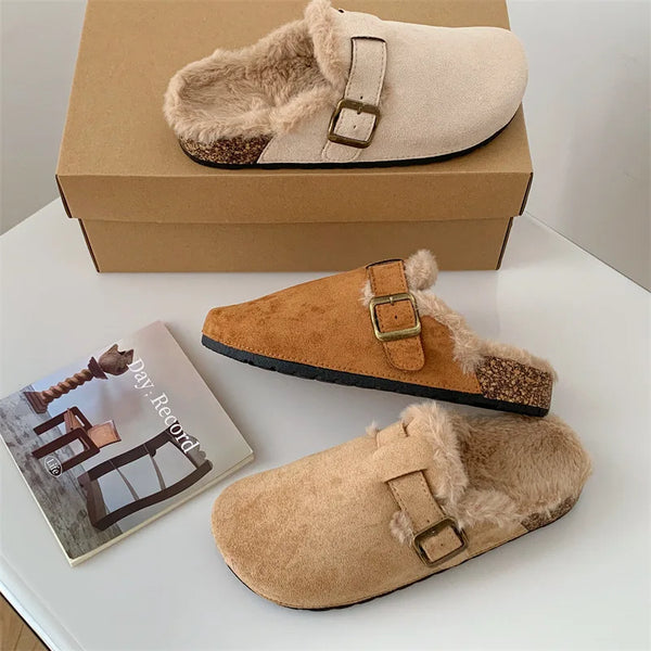 Cocoa Yacht Club Cork Plush Slippers