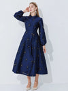 Cocoa Yacht Club Geometric Jacquard Dress