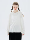 Cocoa Yacht Club Stripe Ruffle Sleeve Top