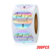 Cocoa Yacht Club BRAND YOU 100-500pcs Rainbow Laser Thank You Stickers