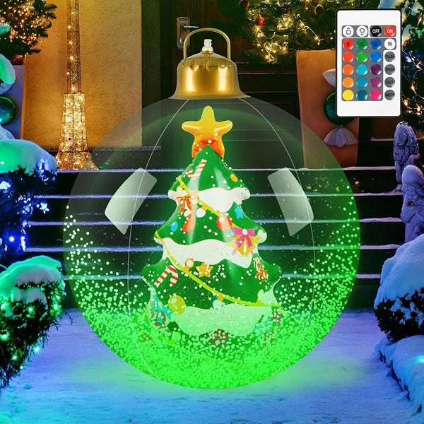 1 SET New Inflatable Christmas Ball with LED Lights