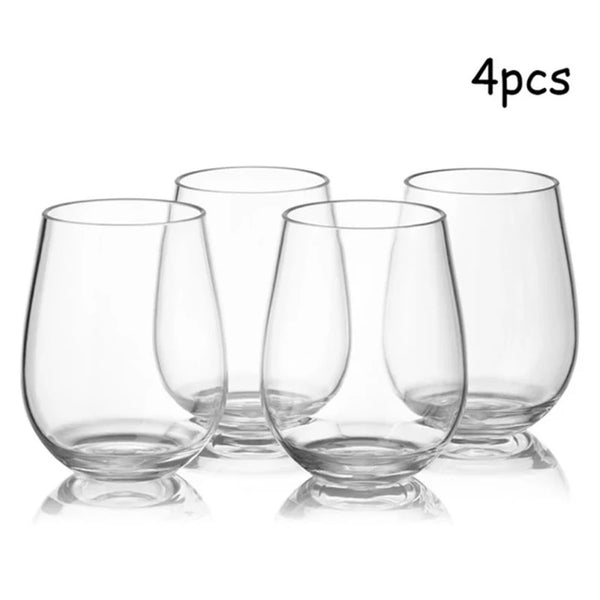 Cocoa Yacht Club 2/4Pcs New 16OZ 480ML Unbreakable Wine Glasses