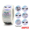 Cocoa Yacht Club BRAND YOU 100-500pcs Rainbow Laser Thank You Stickers