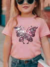 Cocoa Yacht Club Butterfly Glitter Tee