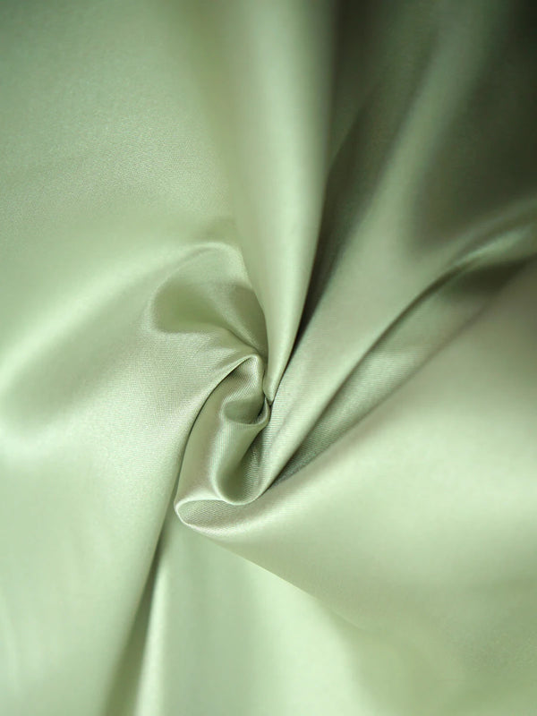 Cocoa Yacht Club Botanical Sage Green Silk Fabric