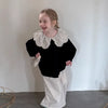 Cocoa Yacht Club Peter Pan Lace Collar Top