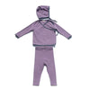 Purple Collection Girl & Boy Turtleneck Shirt Dress & Romper LoungewearOverall Wrap Bonnet Blazer With Pockets