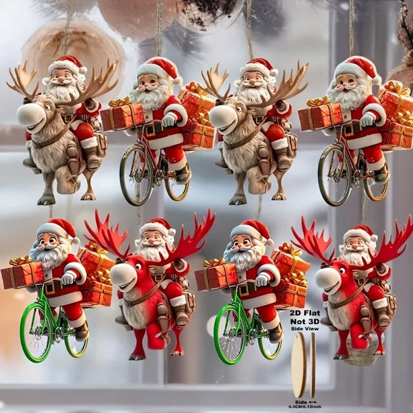 8/16PCS/SET 2D Christmas Tree Hanging Ornament