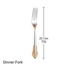 Cocoa Yacht Club Vintage Western Luxury Gold Plated Cutlery Set