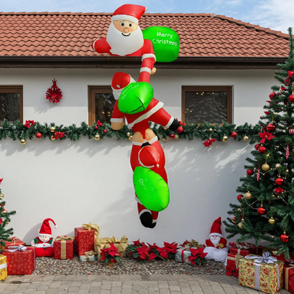 8FT Christmas Inflatable Outdoor Decoration With LED Lights