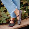 Cocoa Yacht Club Gray Mary Jeans Flats