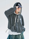 Cocoa Yacht Club Striped Hooded Jacket