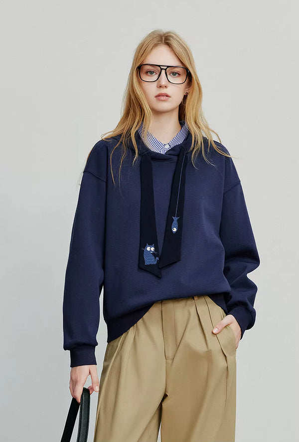 Cocoa Yacht Club Navy Sweatshirt