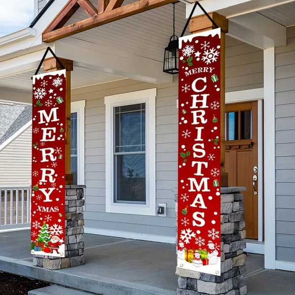 A Pair of Christmas Banners for Holidays