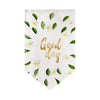 Cocoa Yacht Club Triangle Flag Kitchen Plant Pattern Short Curtain