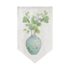 Cocoa Yacht Club Triangle Flag Kitchen Plant Pattern Short Curtain