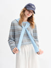 Cocoa Yacht Club Shawl & Striped Sweater