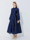 Cocoa Yacht Club Geometric Jacquard Dress