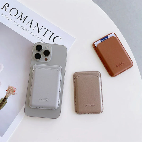 MagSafe Leather Wallet Card Holder for iPhoneGalaxy