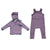 Purple Collection Girl & Boy Turtleneck Shirt Dress & Romper LoungewearOverall Wrap Bonnet Blazer With Pockets