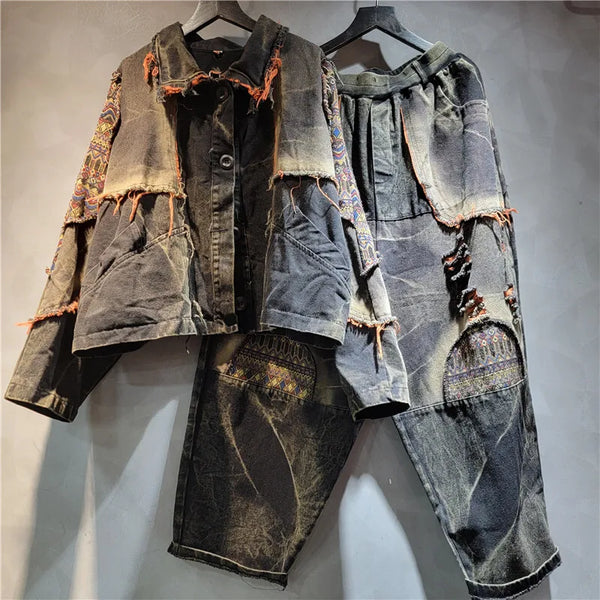Cocoa Yacht Club Trendy Denim Jacket & Pants