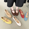 Cocoa Yacht Club Velvet Mary Jane Ballet Shoes