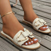 Cocoa Yacht Club Metal Decor Flat Sandals