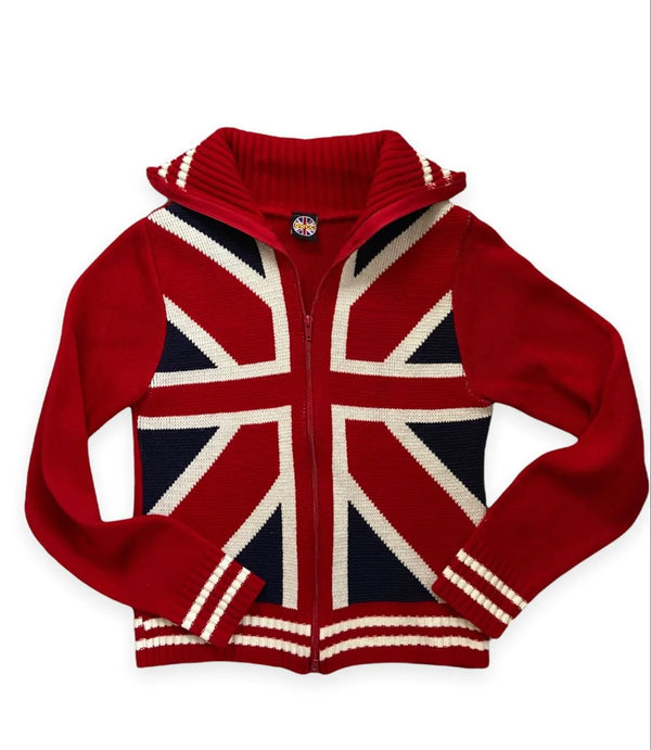 Cocoa Yacht Club British Flag Zipped Sweater