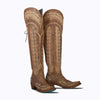 Cocoa Yacht Club American Retro Leather Western Boots