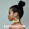 Cocoa Yacht Club Large Hoop Earrings with Custom Name