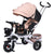 4 in 1 Folding Kids Trike Sit & Lying Toddler Stroller with Large Canopy