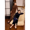 Cocoa Yacht Club Mesh Shirt & Velvet Maxi Dress