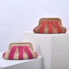 Cocoa Yacht Club Straw Clutch Handmade Handbag